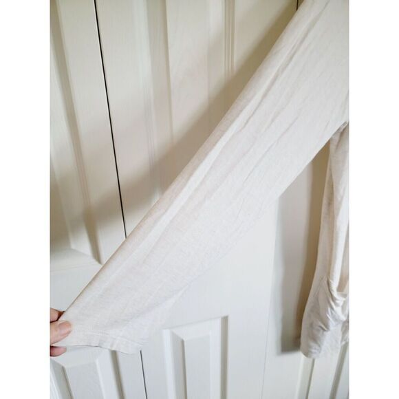 Torrid 2 Super Soft Tan Open Front Drape Cardigan Top Long‎ Sleeve Lace Accents - Picture 7 of 8